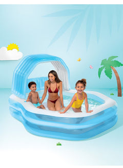 INTEX SWIM CENTER SUNSHADE FAMILY POOL 229x191x135cm. [AGE 3+]