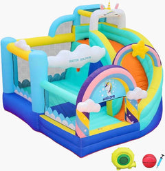FLOBO UNICORN BOUNCY CASTLE FOR KIDS 320X290X235CM WITH AIR
