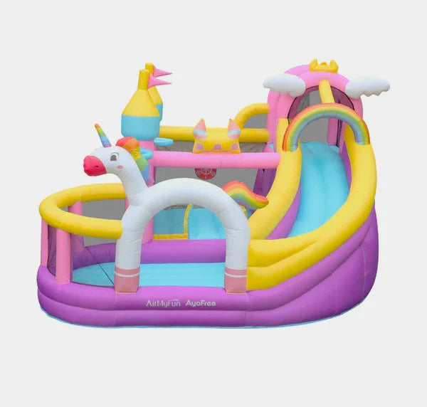FLOBO BOUNCY HOUSE CASTLE FOR KIDS 365x315x250CM WITH AIR