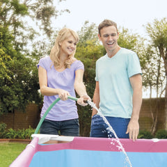 Pink Rectangular Frame Pool 220x150x60 cm (2026)
