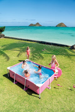 Pink Rectangular Frame Pool 220x150x60 cm (2026)