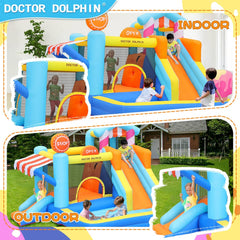 Flobo Water Park Bouncy House Castle for kids 343 x 320 x 235cm