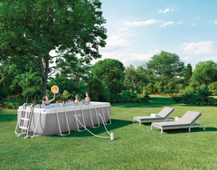 Prism Frame Rectangular Pool Set 400x200x100 cm (2026)