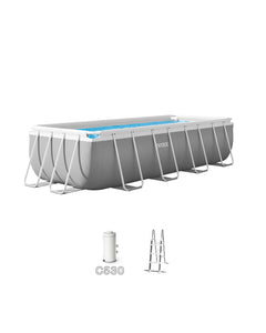 Prism Frame Rectangular Pool Set 400x200x100 cm (2026)
