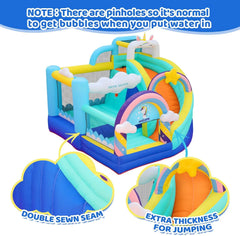 FLOBO UNICORN BOUNCY CASTLE FOR KIDS 320X290X235CM WITH AIR
