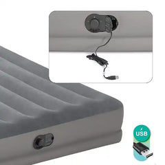 INTEX TWIN DURA-BEAM PRESTIGE AIRBED W/FASTFILL USB PUMP 99x191x30cm.