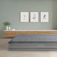 INTEX QUEEN DURA-BEAM PRESTIGE AIRBED W/FASTFILL USB PUMP 152x203x30cm.