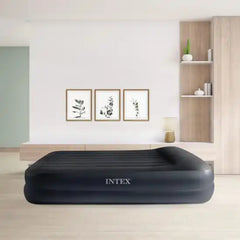 INTEX QUEEN PILLOW REST RAISED AIRBED W/FIBER-TECH BIP 152x203x42cm.