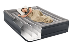 INTEX QUEEN DELUXE PILLOW REST AIR BED W/FIBER-TECH BIP 152x203x42cm.