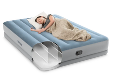 INTEX QUEEN DURA-BEAM COMFORT AIRBED W/FASTFILL USB PUMP 152x203x36cm.