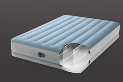 INTEX QUEEN DURA-BEAM COMFORT AIRBED W/FASTFILL USB PUMP 152x203x36cm.