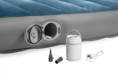 INTEX TWIN DURA-BEAM PRESTIGE DOWNY AIRBED WITH PUMP 99x191x25cm.