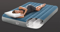 INTEX QUEEN DURA-BEAM PRESTIGE DOWNY AIRBED WITH PUMP 152x203x25cm.