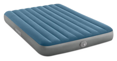INTEX QUEEN DURA-BEAM PRESTIGE DOWNY AIRBED WITH PUMP 152x203x25cm.