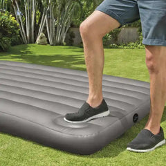 INTEX QUEEN DURA-BEAM DOWNY AIRBED WITH FOOT BIP 152x203x25cm.