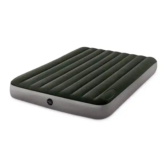 INTEX QUEEN DURA-BEAM DOWNY AIRBED WITH FOOT BIP 152x203x25cm.