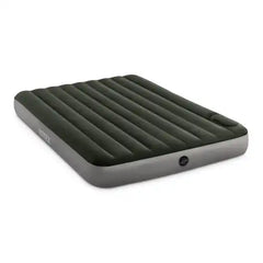 INTEX QUEEN DURA-BEAM DOWNY AIRBED WITH FOOT BIP 152x203x25cm.