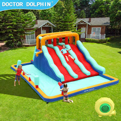 Flobo Water Slides Bouncy Castle For Kids 580 x 400 x 220cm