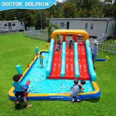 Flobo Water Slides Bouncy Castle For Kids 580 x 400 x 220cm