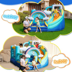 FLOBO UNICORN BOUNCY CASTLE FOR KIDS 320X290X235CM WITH AIR