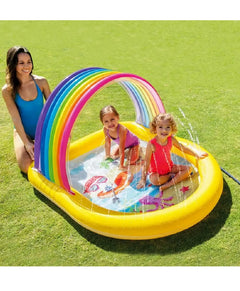 Intex Rainbow Arch Inflatable Spray Kiddie Pool