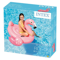 INTEX PINK FLAMINGO RIDE-ON 178x135CM.AGES 3+