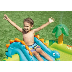 Intex Little Dino Inflatable Play Center, Slide