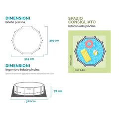 Prism Frame Premium Pool 305x76 cm (2026)