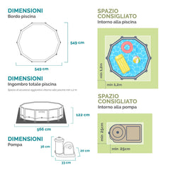 Prism Frame Premium Pool Set 549x122 cm (2026)