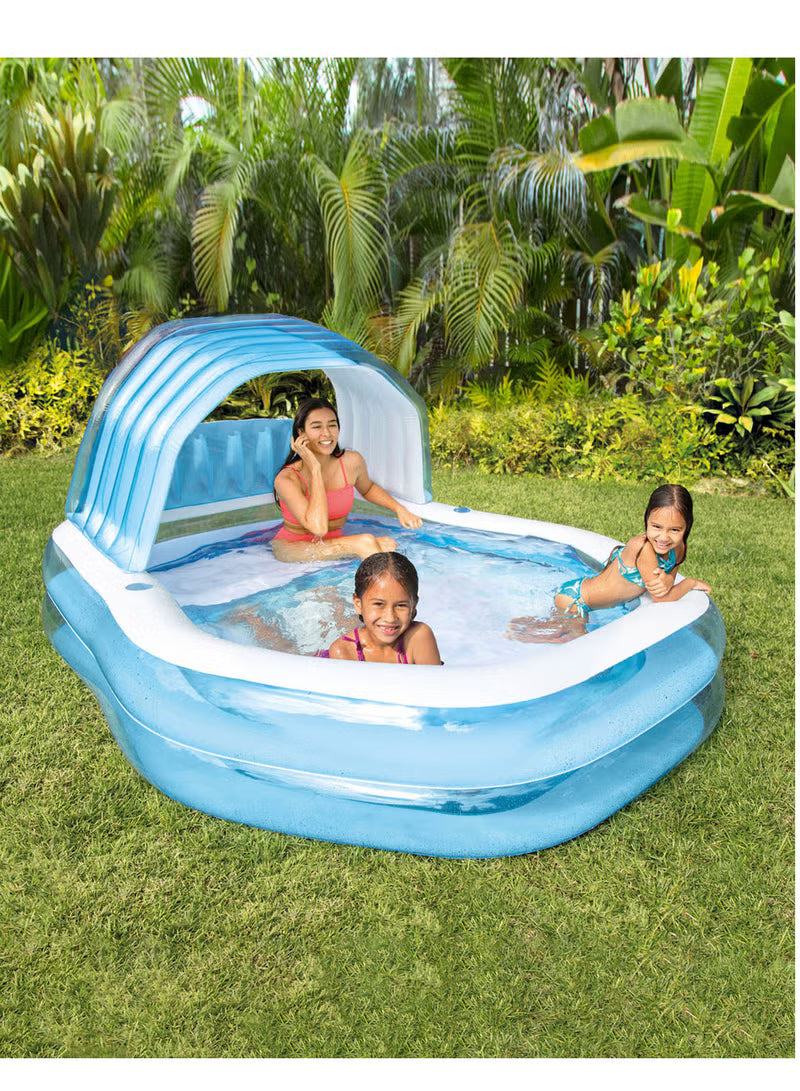 INTEX SWIM CENTER SUNSHADE FAMILY POOL 229x191x135cm. [AGE 3+]