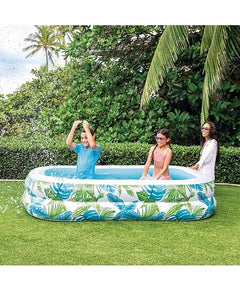 INTEX TROPICAL SWIM CENTER™ FAMILY POOL 229x152x48cm.AGES 3+