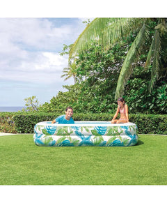 INTEX TROPICAL SWIM CENTER™ FAMILY POOL 229x152x48cm.AGES 3+